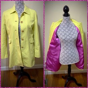 Ann Taylor Mid Length Jacket with Purple Lining